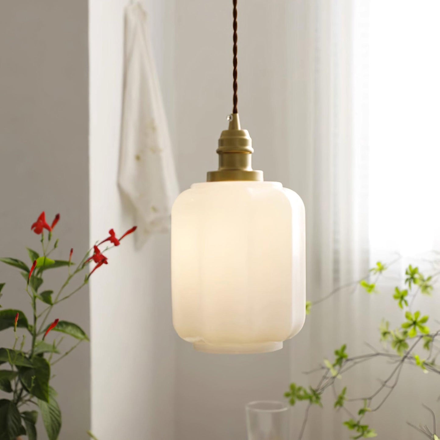 Suspension Kiki en verre, style contemporain