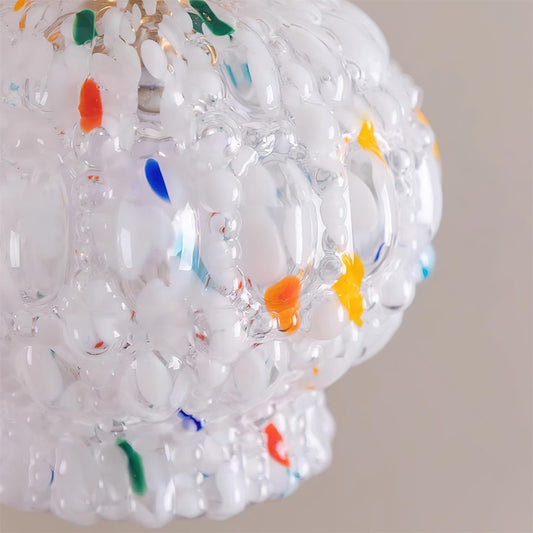 Jovik hanglamp van getextureerd glas