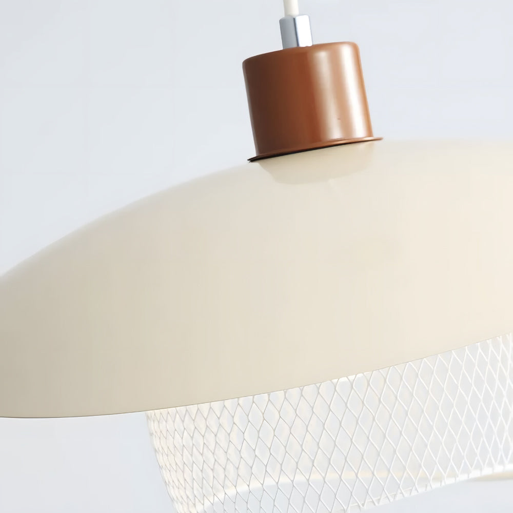 Arisha moderne LED hanglamp beige/groen/hout eetkamer