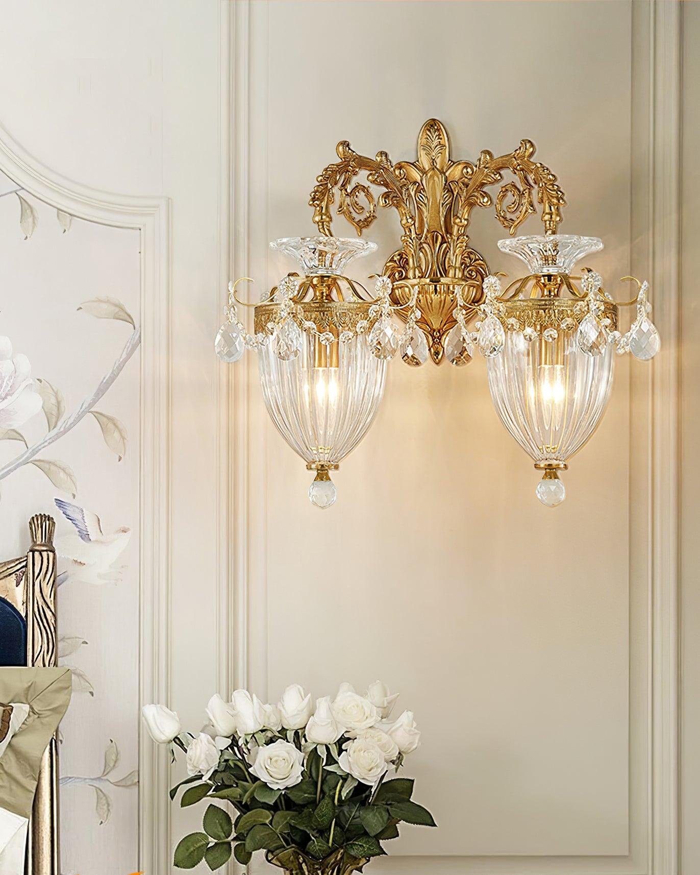 Elosia Gold Double Wall Lamp
