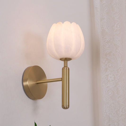 Valentina Albast Bloemen Wandlamp