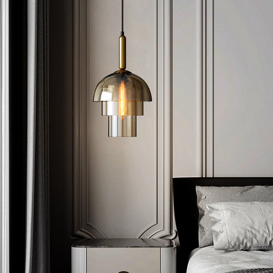 Valentina Moderne Metall-Glas-Pendelleuchte für Wohnzimmer und Schlafzimmer