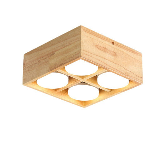 Muto plafondlamp zonder hoofdlamp, hout