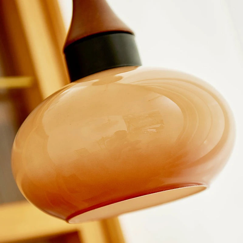 Arisha Suspension LED Vintage en Verre pour Salon