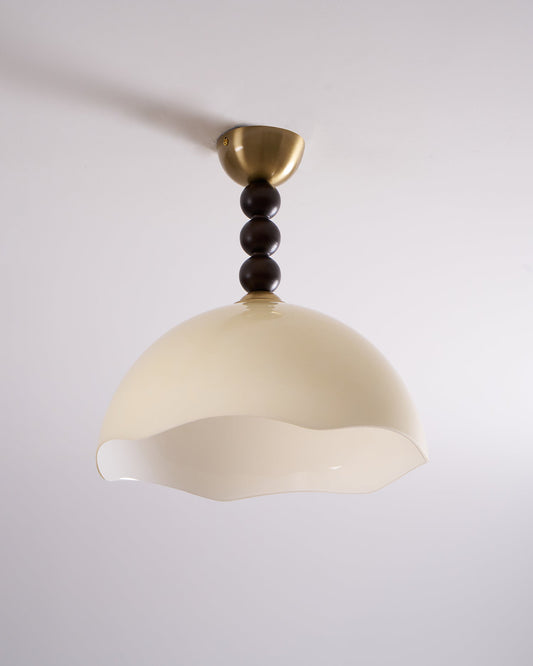 Amberis Vintage Deckenleuchte aus bernsteinfarbenem Glas
