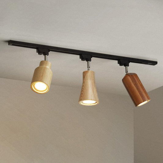 Finn Wood Track Ceiling Light Spotlight