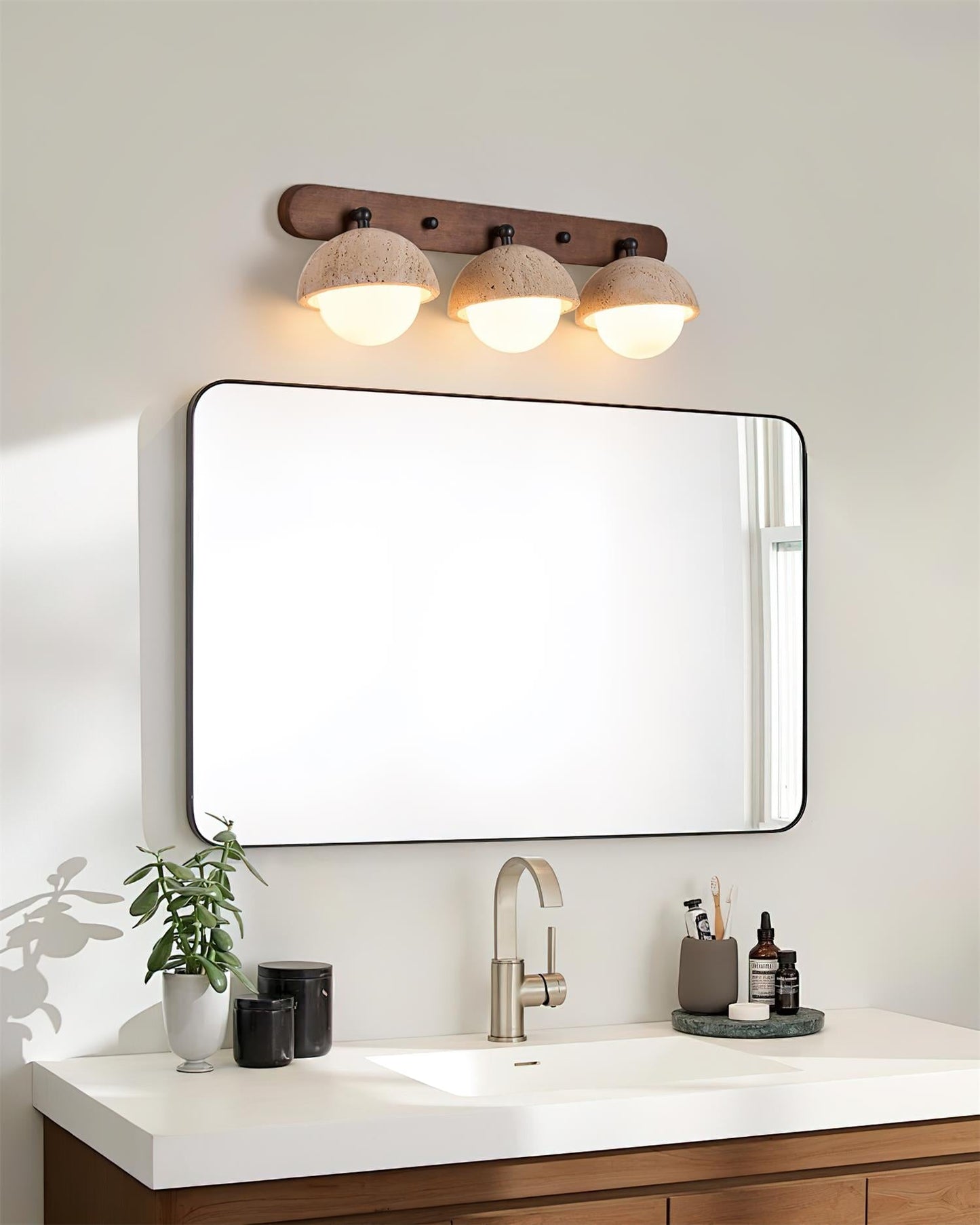 Gavilo Travertine Double Wall Lamp
