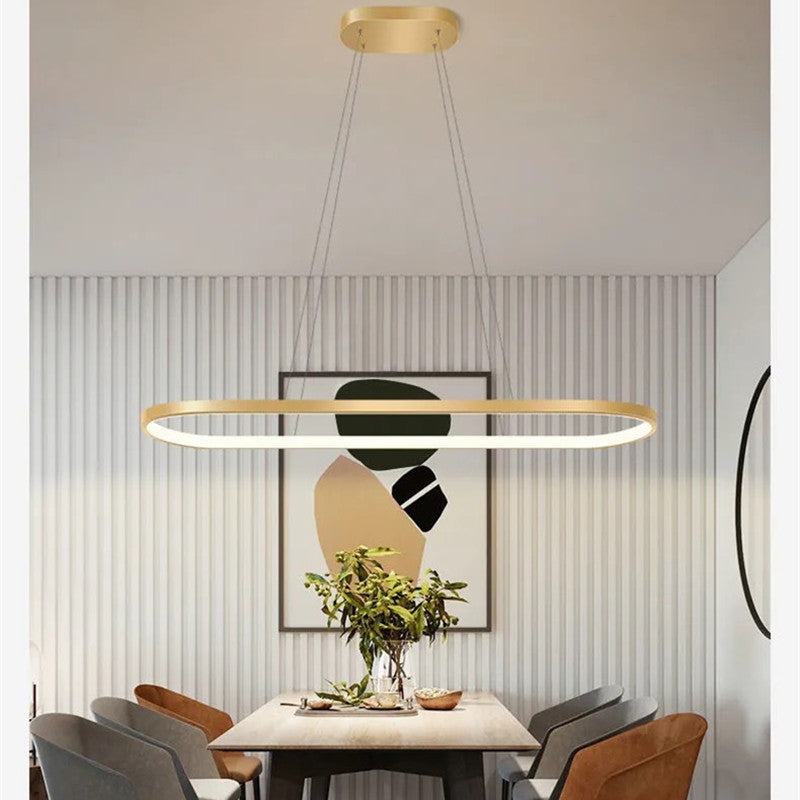 Suspension d'intérieur ovale minimaliste Junel