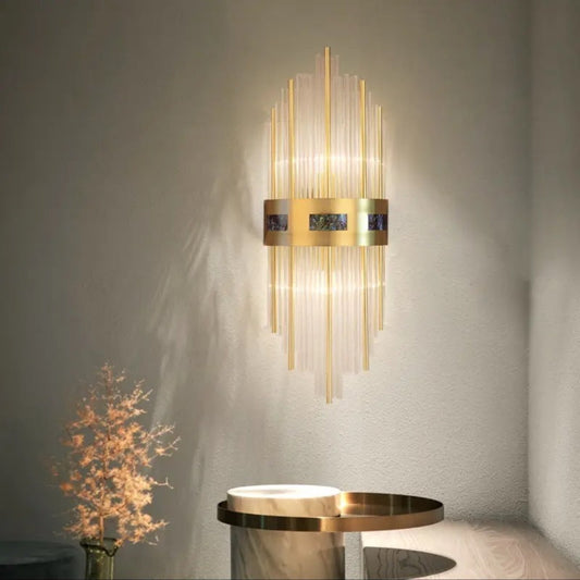 Lampe de chevet applique murale Kristy Crystal, ∅18CM