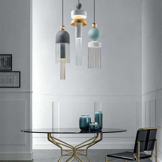 Arisha moderne metalen hanglamp met kwastjes