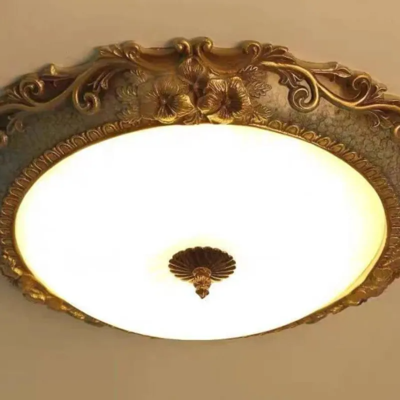 Plafonnier Tiffany, Laiton/Résine
