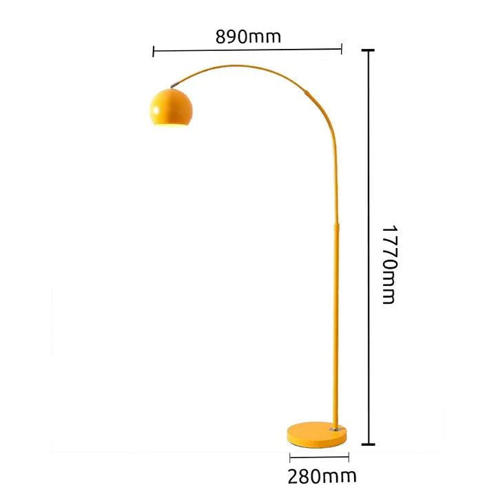 Mira Macaron Modern Fishing Arc Bodenlampe
