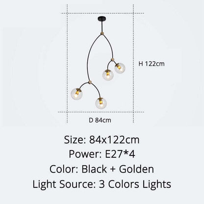 Valentina Minimalist Elegant Unique Branch Chandeliers, Living Room