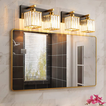Kristy Vintage LED Metal/Crystal Wall Lamp For Mirror, Gold