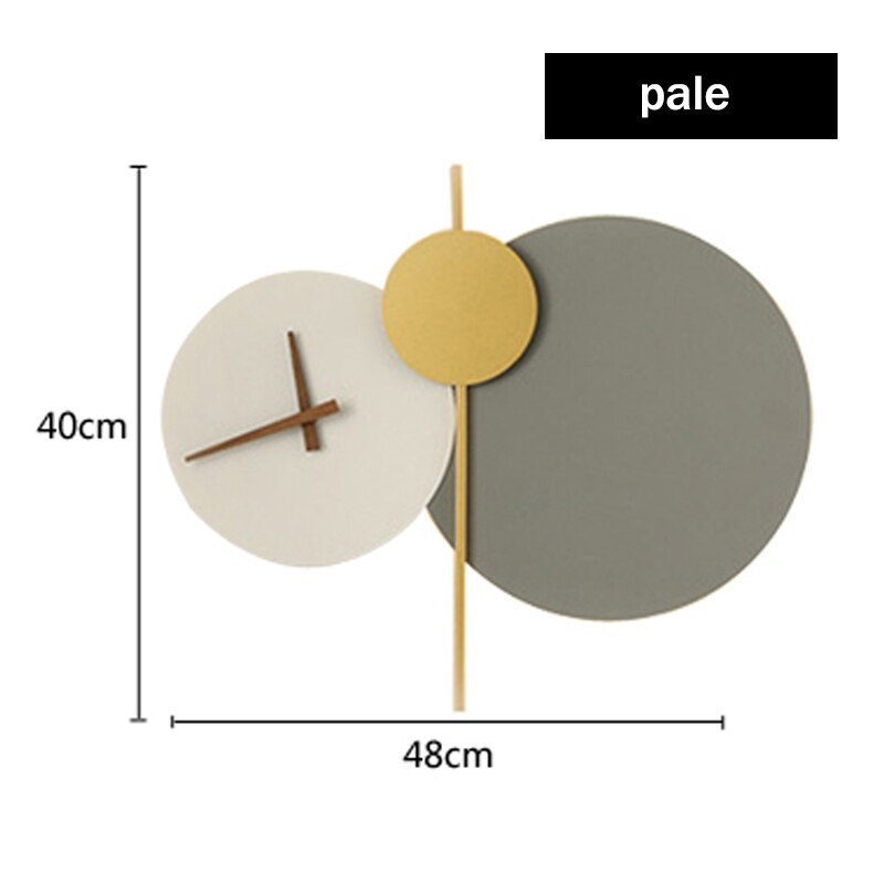 Arisha Moderne Uhr Metall lackierte Wandleuchte LED-Licht Schlafzimmer