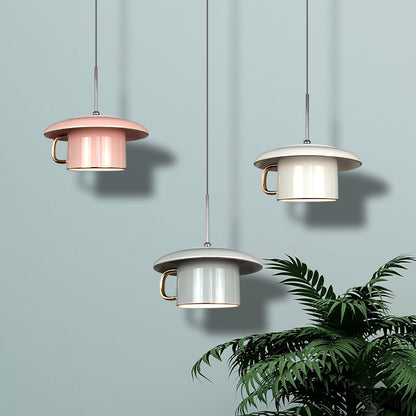 Valentina Urban Cup Ceramic LED Pendant Light Living Room
