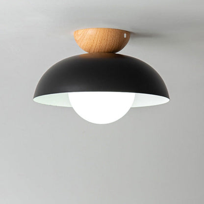 Muto Nordic Suspension/Plafonnier Bois/Métal Noir Cuisine Balcon