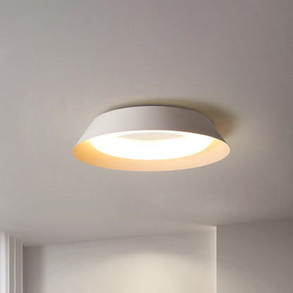 Arisha Nordic Bowl Metal/ Flush Mount Ceiling Light, White