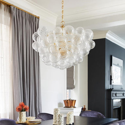 Valentina Luxe moderne LED-bubbelkroonluchter, glazen woonkamer