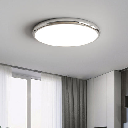 Muto Retro Circle Unterputz-Deckenleuchte aus weißem Metall für Schlafzimmer