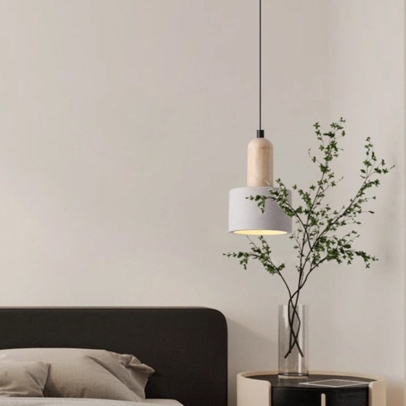 Muto moderne Pendelleuchte, Zementweiß, für Schlafzimmer/Kücheninsel