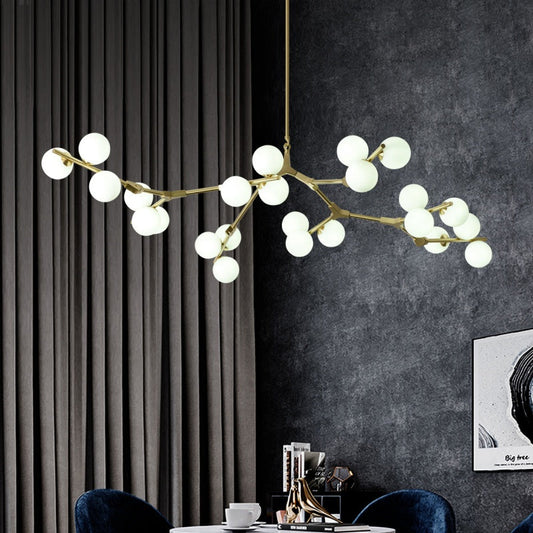 Valentina Lampadario moderno a LED Oro/Vetro Nero Soggiorno/Camera da letto