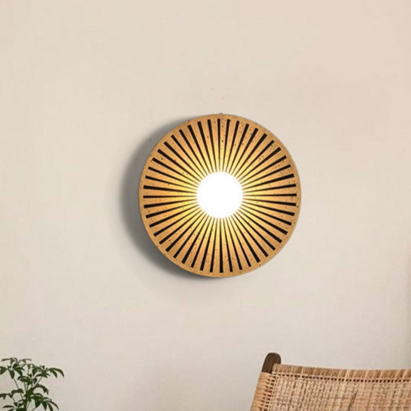 Valentina Vintage binnenwandlamp cirkel hars woonkamer slaapkamer
