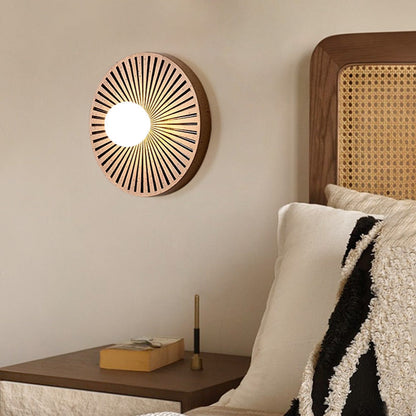 Valentina Vintage binnenwandlamp cirkel hars woonkamer slaapkamer