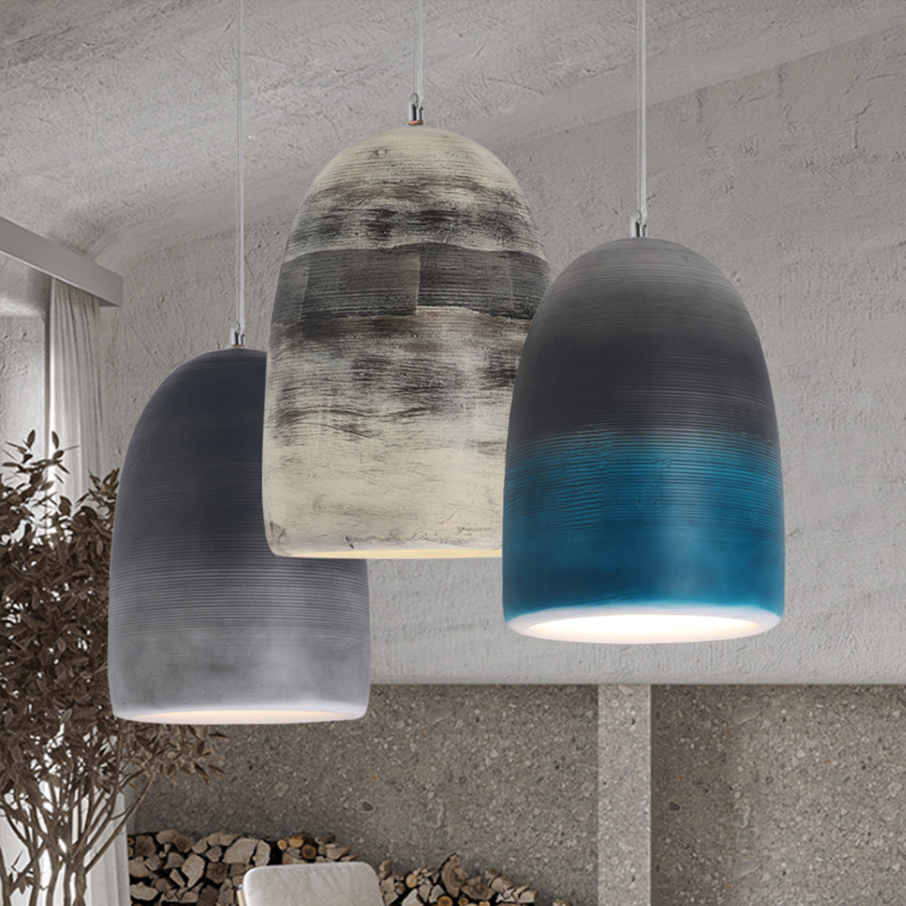Arisha Rock Art Deco Pendant Light, 3 Color