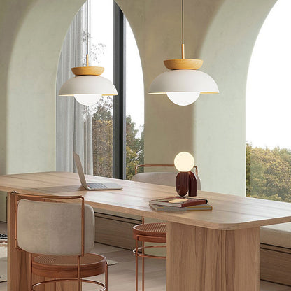 Muto Nordic Suspension/Plafonnier Bois/Métal Noir Cuisine Balcon