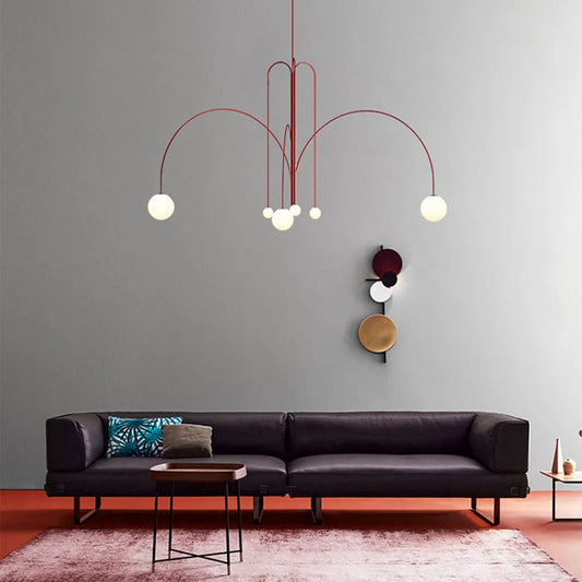 Monica Pendant Light Double Layer Glass Bubble
