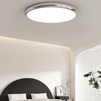 Muto Retro Circle Unterputz-Deckenleuchte aus weißem Metall für Schlafzimmer