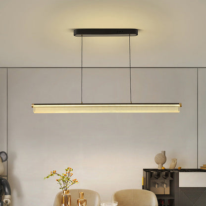 Arisha Modern LED Pendant Light Clear Metal Tea/Dining/Living Room