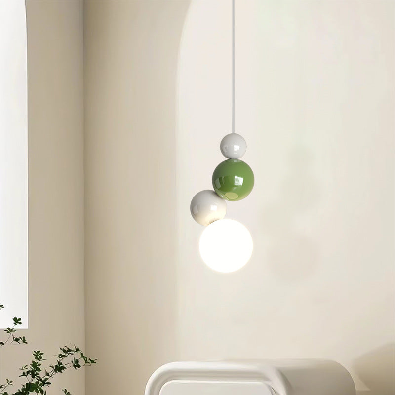 Valentina - Suspension LED moderne en métal blanc pour chambre et salon
