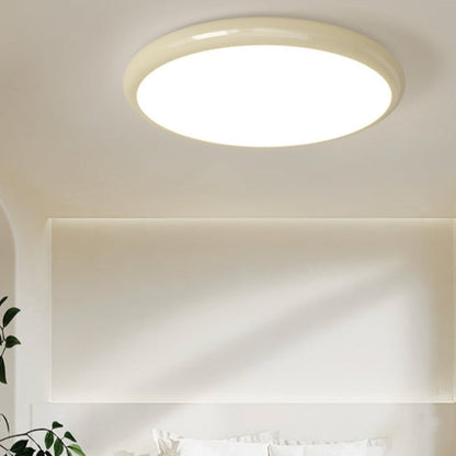 Muto Retro Circle Unterputz-Deckenleuchte aus weißem Metall für Schlafzimmer