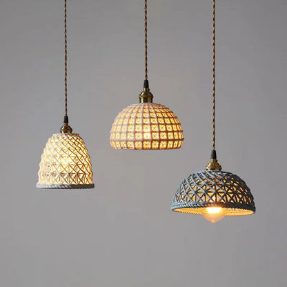Valentina Modern LED Pendant Light Metal Blue White Bedroom/Kitchen