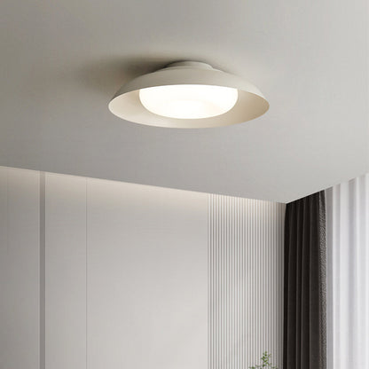 Arisha Nordic Bowl Flush Mount Ceiling Light, White