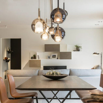 Valentina Pendant Light Glass Modern Sphere LED  Dining Room