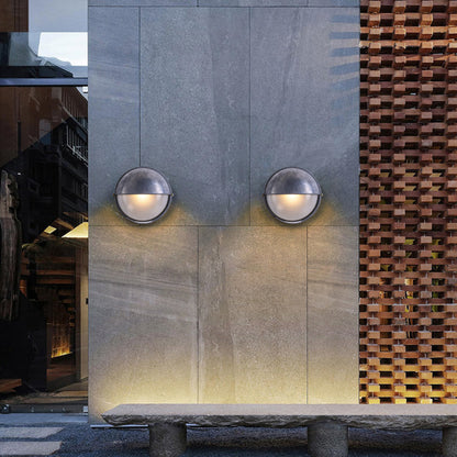 Vorn Modern Round/Ellipse Outdoor Waterproof Wall Lamp. 2 Colors