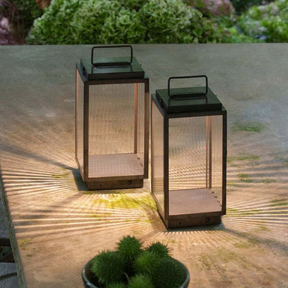 Lampadaire d'extérieur cuboïde minimaliste Ray, câblé, noir