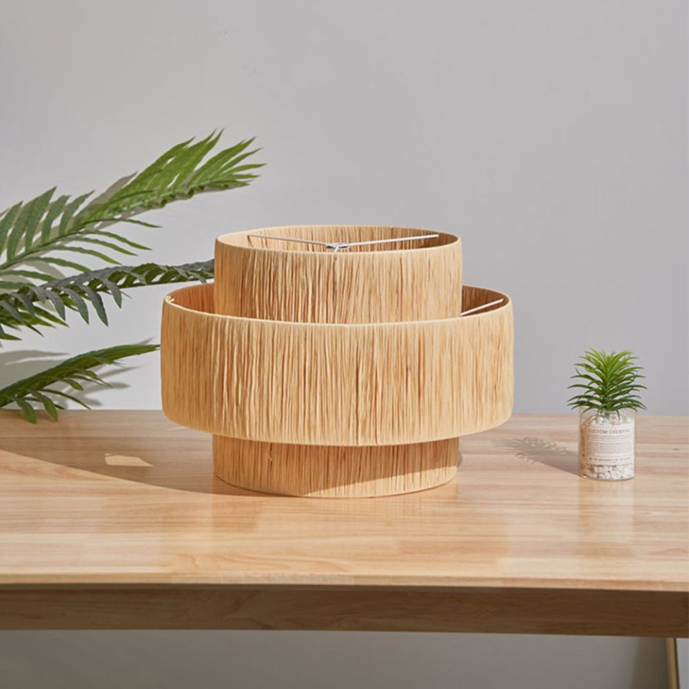 Suspension en rotin rustique Boho Muto, 3 styles