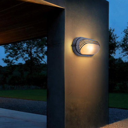 Wyre Wall Lamp Geometric Modern Metal Glass Outdoor
