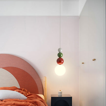 Valentina - Suspension LED moderne en métal blanc pour chambre et salon