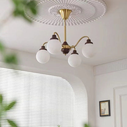 Französischer LED-Kronleuchter Valentina, Chrom, Gold, für Wohnzimmer/Schlafzimmer