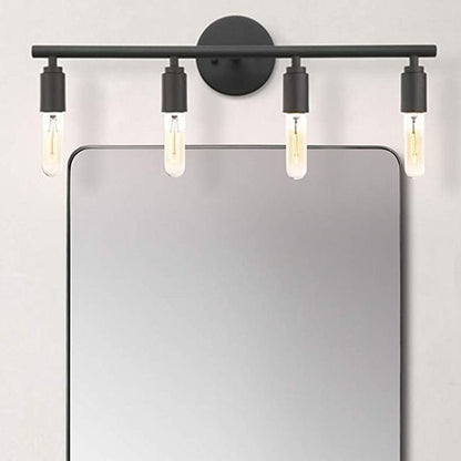 Silva Moderne Glas-Waschtisch-Wandleuchte, Schwarz, Badezimmer, 3/4 Licht