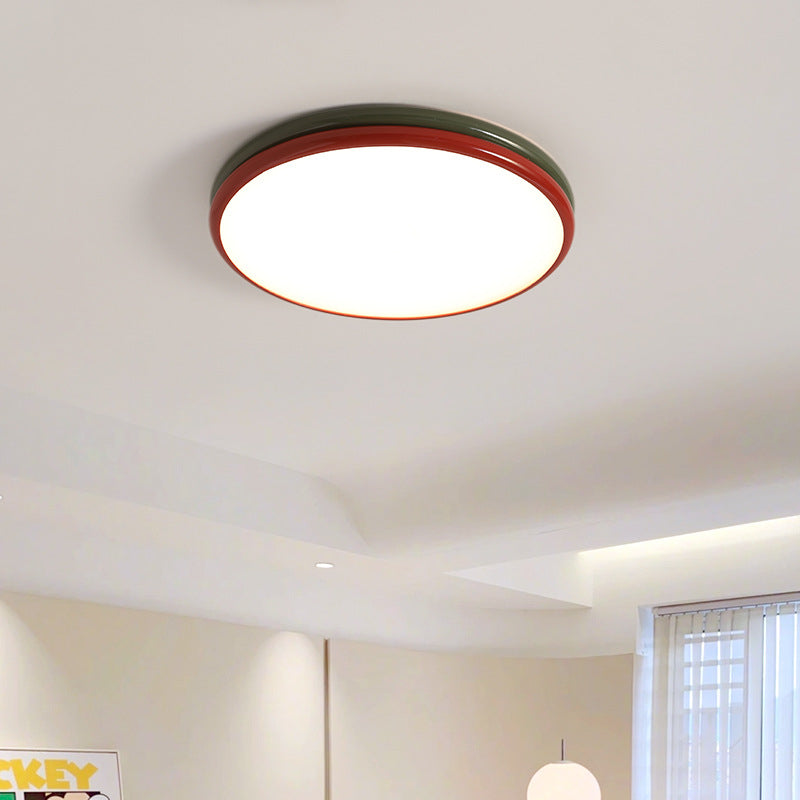 Arisha Moderne LED-Deckenleuchte für Unterputzmontage, Rot, Wohnzimmer, Schlafzimmer