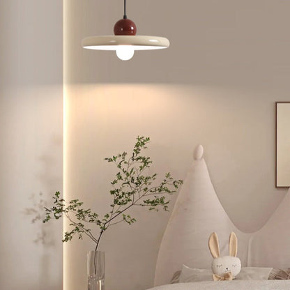 Moderne dekorative LED-Pendelleuchte Arisha aus rosafarbenem Metall für das Wohnzimmer
