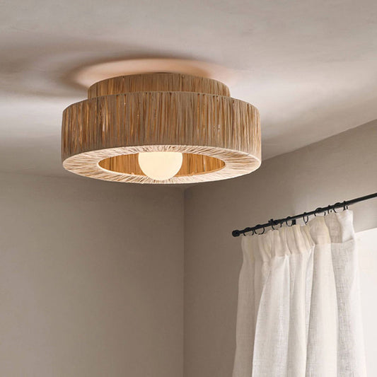 Muto rustieke boho rotan hanglamp, 3 stijlen