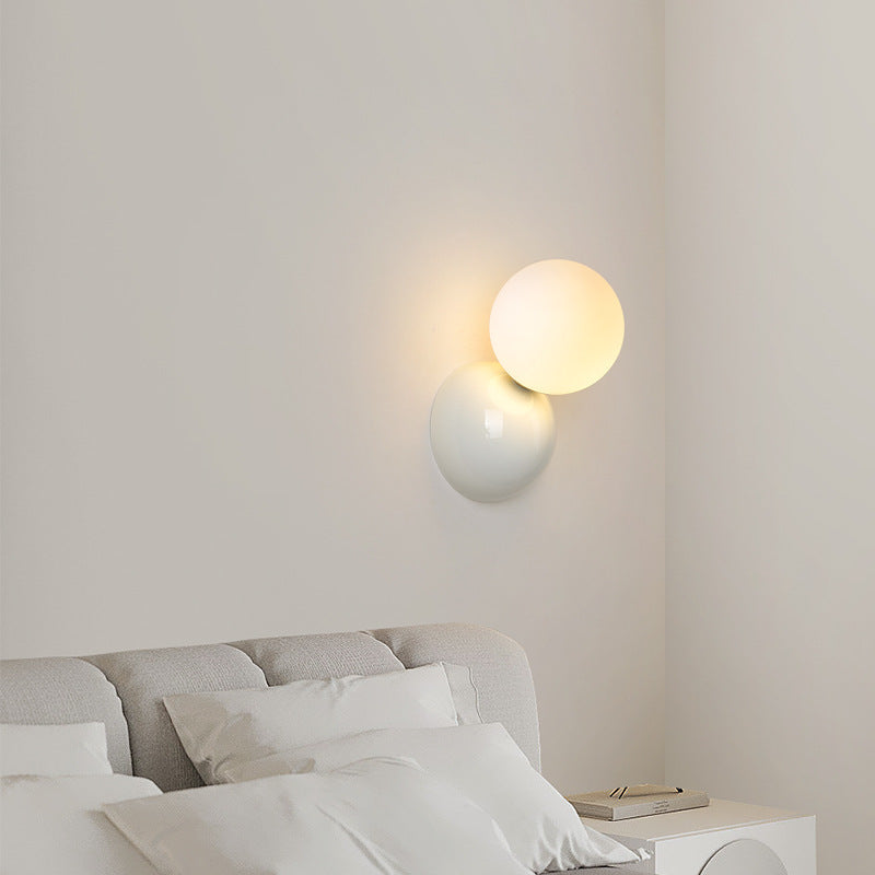 Applique d'intérieur LED moderne Valentina noir blanc métal salon