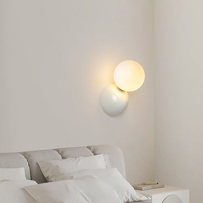 Applique d'intérieur LED moderne Valentina noir blanc métal salon